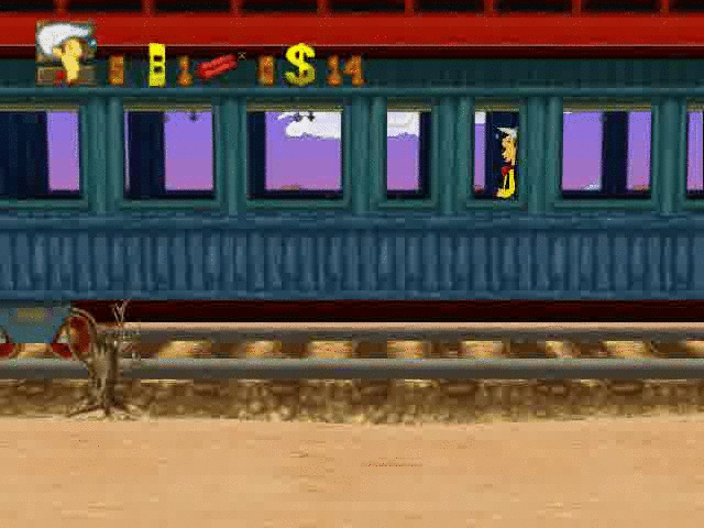 Lucky Luke - On the Daltons Trail 100 Percent Level 3 Exit Wagon.gif