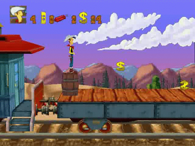 Lucky Luke - On the Daltons Trail Trivial Knowledge Glitches Level 3 Giant Dynamite.gif